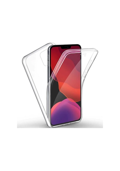 Apple Uyumlu iPhone 12 Kılıf Zore Enjoy 360 Derece Tam Kaplayan Silikon Renksiz