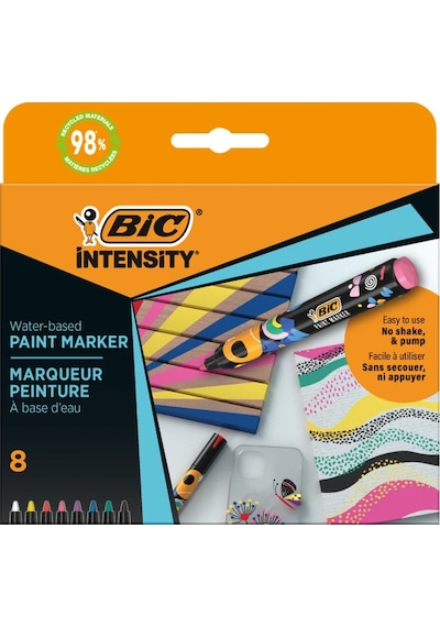 Bic Intensity Paint Marker 8'li Vivid Çok Renkli
