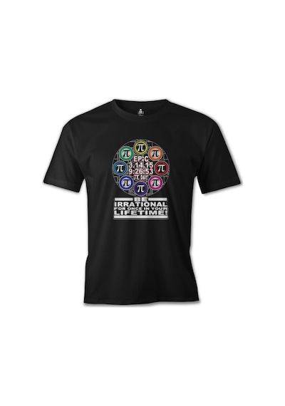 Matematik - Pi 3 Siyah Erkek Tshirt