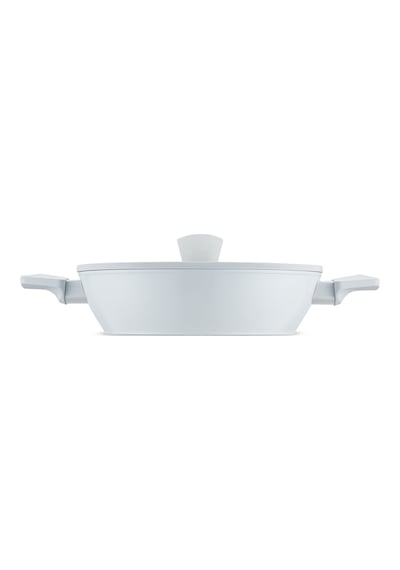 Jumbo Swiss Crystal Light Grey Basık Tencere 26 Cm Gri