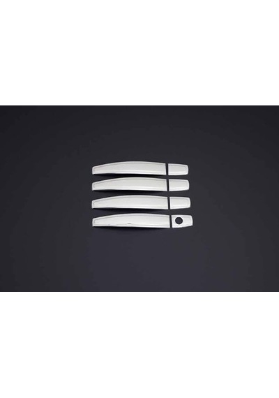 Omsa Line Opel Corsa D İle Uyumlu Krom Deco Kapı Kolu 4 Kapı Desenli 2006-2015 Arası