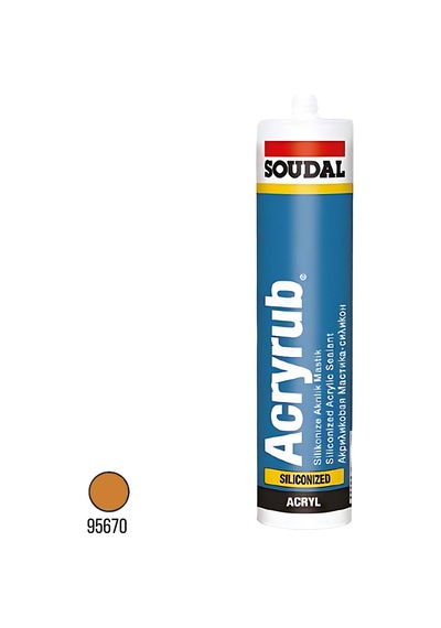 Soudal Acryrub Silikonize Mastik Bronz 500 Gr 417568
