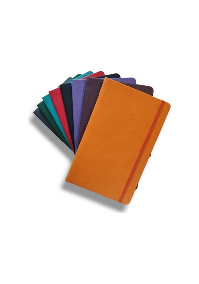 Tarihsiz Ajanda 13x21 Mavi Çizgili Defter İvory Kağıt Mavi