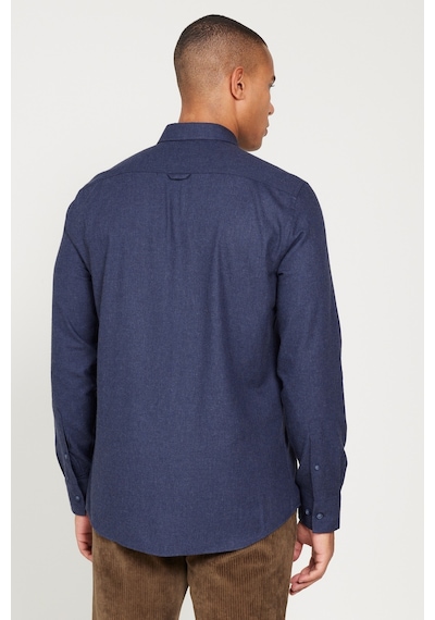 AC&Co / Altınyıldız Classics Erkek Lacı Recycle Slim Fit Dar Kesim Gizli Düğmeli Yaka Pamuklu Flanel Oduncu Gömlek Lacivert AC&Co / Altınyıldız Classics Erkek Lacı Recycle Slim Fit Dar Kesim Gizli Düğmeli Yaka Pamuklu Flanel Oduncu Gömlek Lacivert