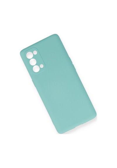 Oppo Reno 5 Pro Uyumlu Kılıf Nano İçi Kadife Silikon - Turkuaz