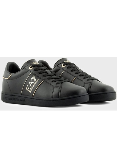Ea7 Unisex Ayakkabı X8x102 Xk346 M701 Siyah-gold Altın - Siyah