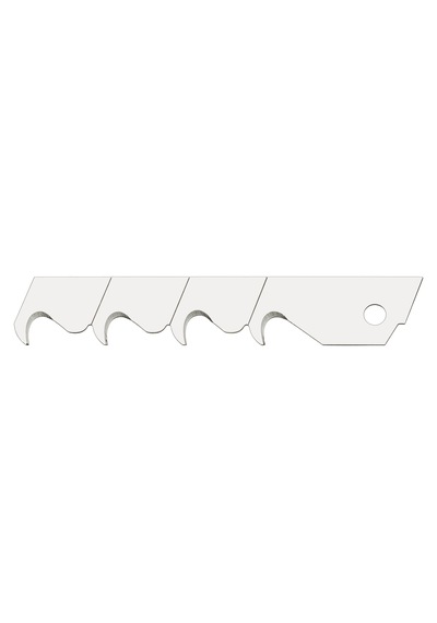 Vıp-tec Vt875004-1 18mm Kancalı Tip Maket Bıçağı Yedeği Yerli Üretim 10 Adet