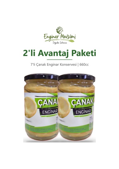 7 Li Çanak Enginar Konservesi 660cc 2'li Avantaj Paketi