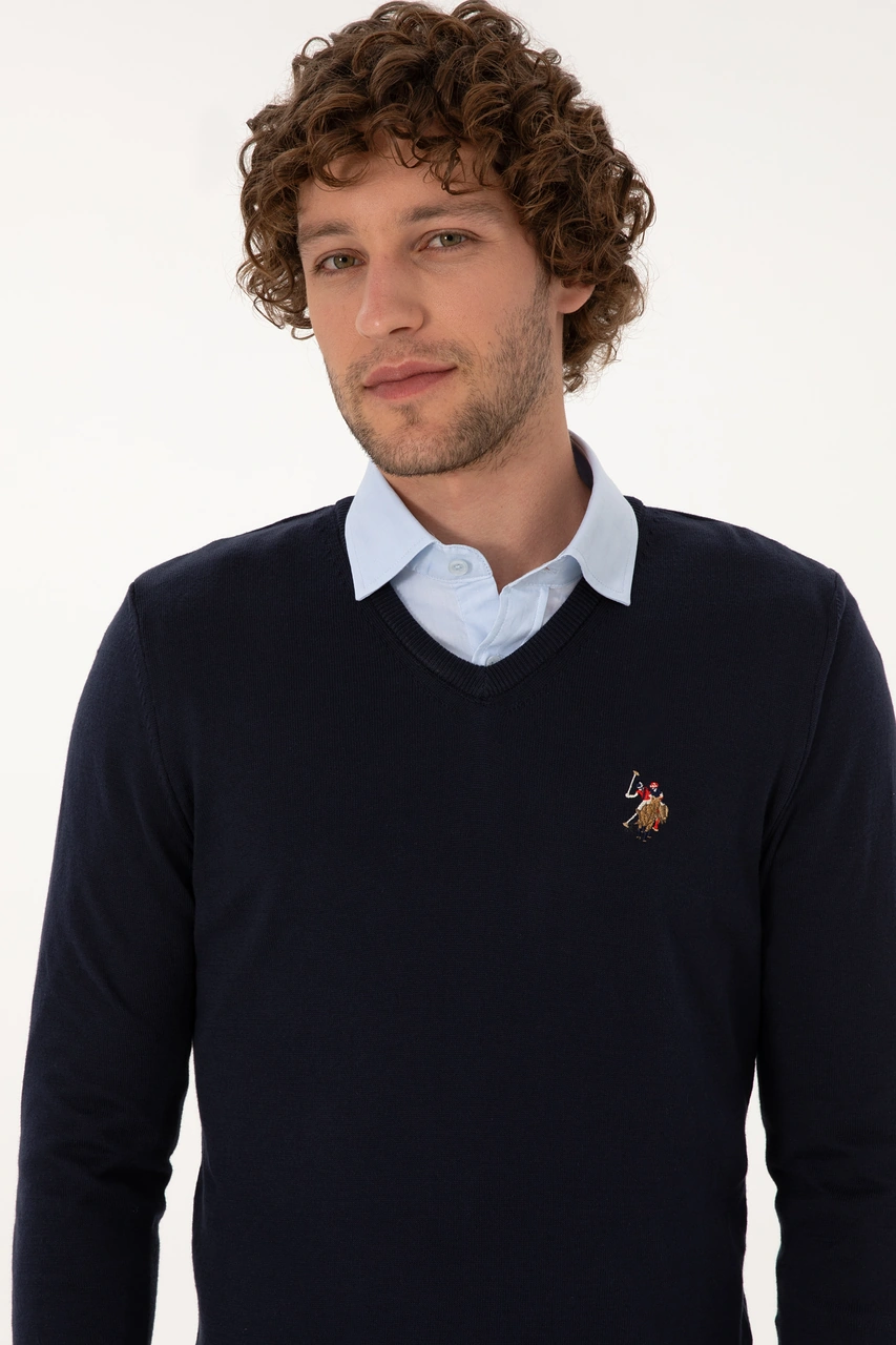 U.S. Polo Assn. Erkek Lacivert Basic Kazak 50307778-VR033