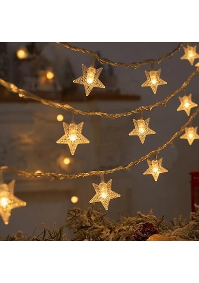 Led Işıklı 28'li Yıldız Işık Zinciri Dekoratif Fişli Aydınlatma Ev Dekorasyonu Süsleme Salon Oda Merdiven Balkon Süslemeleri İçin Yılbaşı Eğlence Doğum Günlerine Özel Aydınlatma 5 Metre Led Işıklı 28'li Yıldız Işık Zinciri Dekoratif Fişli Aydınlatma Ev Dekorasyonu Süsleme Salon Oda Merdiven Balkon Süslemeleri İçin Yılbaşı Eğlence Doğum Günlerine Özel Aydınlatma 5 Metre