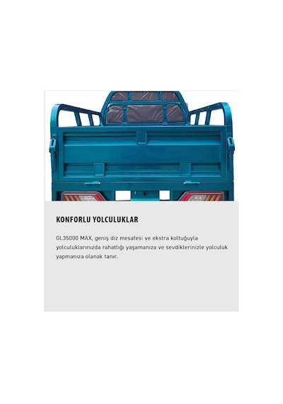 Kuba Gl35000 Elektrikli Pikap Kabinli Beyaz
