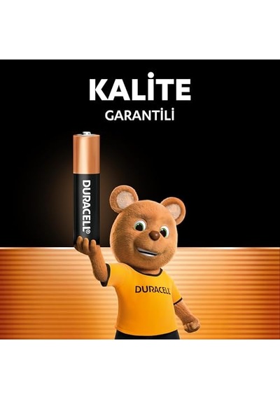 Duracell Basic Aaa Alkalin Ince Kalem Pil 6'li Paket 1,5v Daha Uzun Ömürlü Günlük Cihazlar Için Güv