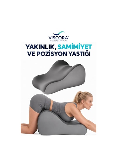 Yetişkinler İçin Yakınlık, Samimiyet Ve Pozisyon Yastığı Çok Amaçlı Kavisli Destek Minderi Gri