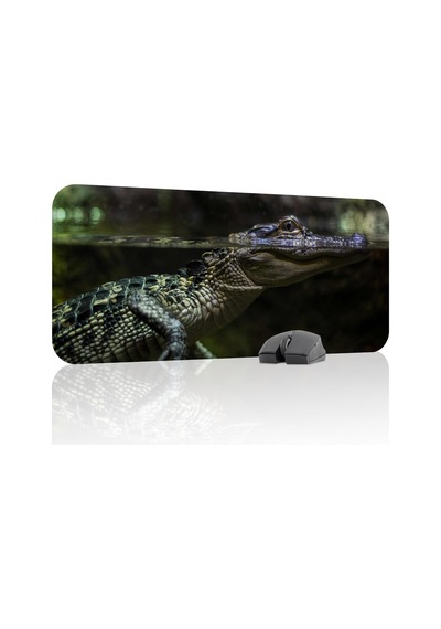 Timsah Oyuncu Gaming Mouse Pad Kauçuk Kaymaz Taban Mousepad V4, 70x30 Xl