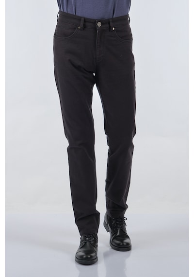 Legato Boru Paça Normal Bel Siyah Erkek Pantolon PNT24380 Siyah