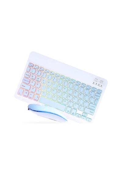 Büro Ev Ofis Bilgisayarı İçin Yeşil Rgb Işıklı Klavye Mouse Seti Diğer