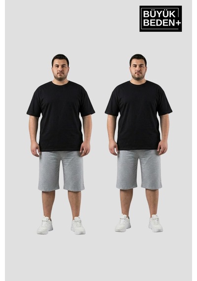 Süperlife Büyük Beden Erkek 2 Li Kapri Şort Rahat Kalıp Seti 3xl-6xl Spr26bsr591+2 Grey Mel-grey Mel Süperlife Büyük Beden Erkek 2 Li Kapri Şort Rahat Kalıp Seti 3xl-6xl Spr26bsr591+2 Grey Mel-grey Mel
