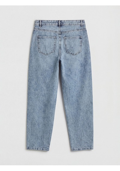 Lcw Jeans İndigo Boyfriend Fit Kadın Yırtık Jean Pantolon