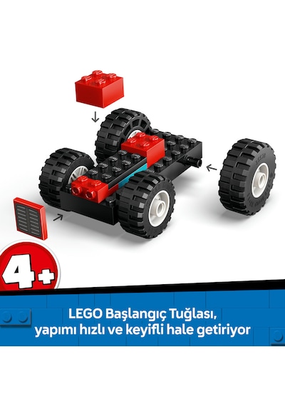 LEGO® City Römorklu Kırmızı Çiftlik Traktörü ve Koyun 60461 - 4 Yaş ve Üzeri Çocuklar için Yaratıcı Oyuncak Yapım Seti (116 Parça)