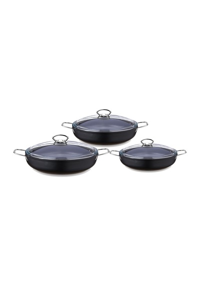 Saflon Titanium 6 Parça 18-20-22 Cm Sahan Set