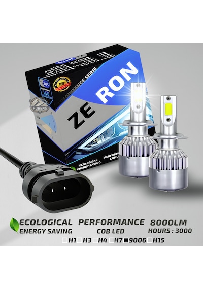 Zeron Performance Series Hb4 9006 Led Xenon Şimşek Etkilii Led Xenon Led Ampull