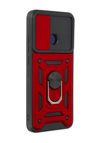 Redmi 10c Kılıf Pars Lens Yüzüklü Silikon - Kırmızı Bzsxx00 1