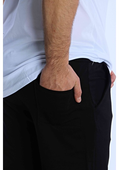 Eg38 Düz Baggy Eşofman Siyah Siyah
