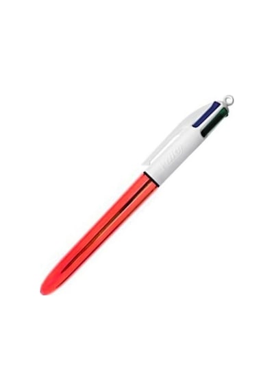 BİC 4 COLORS SHİNE FONKSİYONLU TÜKENMEZ KALEM M KIRMIZI (964773)