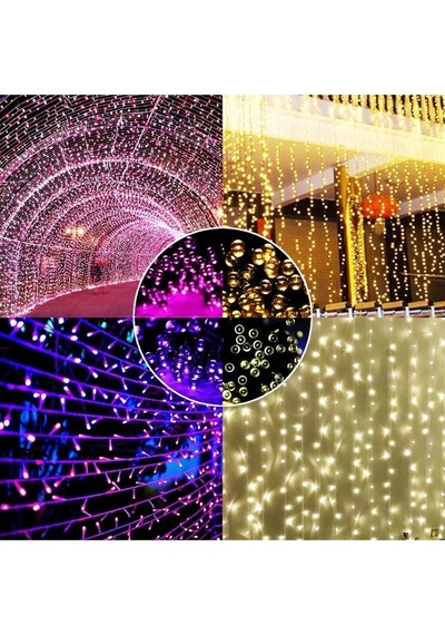 Solar Güneş Enerjili Dış Bahçe 8 Modlu 10 Metre 120 Led Dekoratif Aydınlatma Standart
