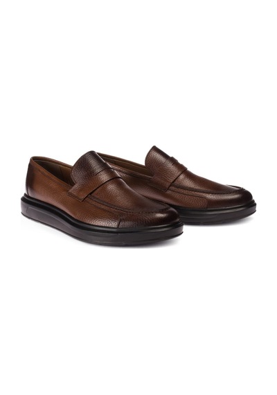 Deery Hakiki Deri Kahverengi Erkek Loafer Kahverengi (539805711) Kahverengi