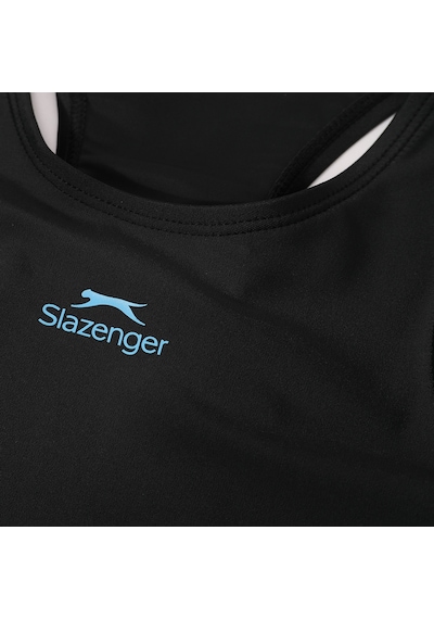 Slazenger Spl RacerBlk Çocuk  Siyah / Turkuaz Mayo