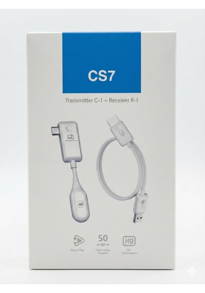 Kablosuz Hd Görüntü Aktarıcı Seti - 50m Menzil, Usb-c Verici Ve Alıcı, Plug & Play, Hdmı Destekli, Video İzleme, Oyun Oynama Ve Fikir Paylaşımı İçin Uygun Zr1179 - Cs7 Kablosuz Hd Görüntü Aktarıcı Seti - 50m Menzil, Usb-c Verici Ve Alıcı, Plug & Play, Hdmı Destekli, Video İzleme, Oyun Oynama Ve Fikir Paylaşımı İçin Uygun Zr1179 - Cs7