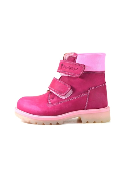 Toddler T.1021 Hakiki Yağlı Deri Fuşya Kız Çocuk Bot Fuşya
