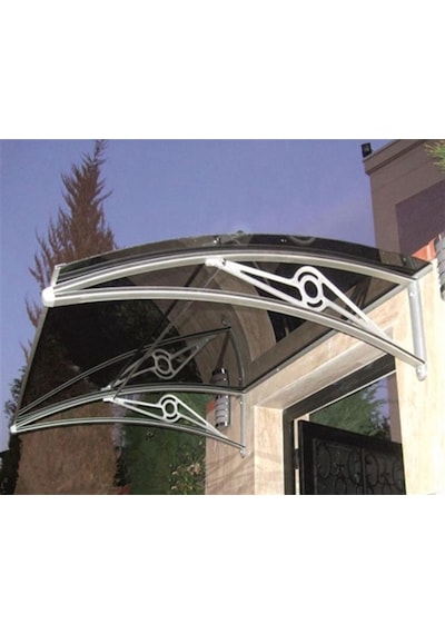 Tf Prolüx Kapı Üstü 15,19 Alüminyum Ayaklı Sundurma 190 X 150 Gri