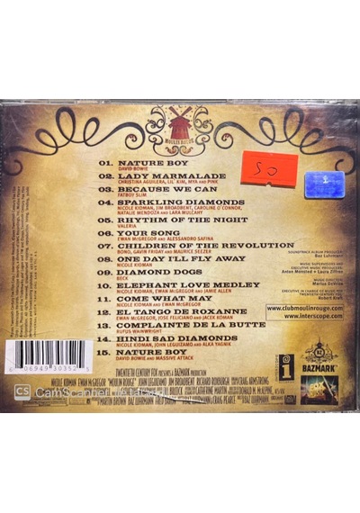 Moulin Rouge Soundtrack Cd