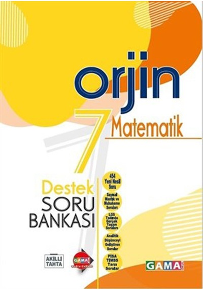 Gama Yayınları 7. Sınıf Orjin Matematik Destek Soru Bankası