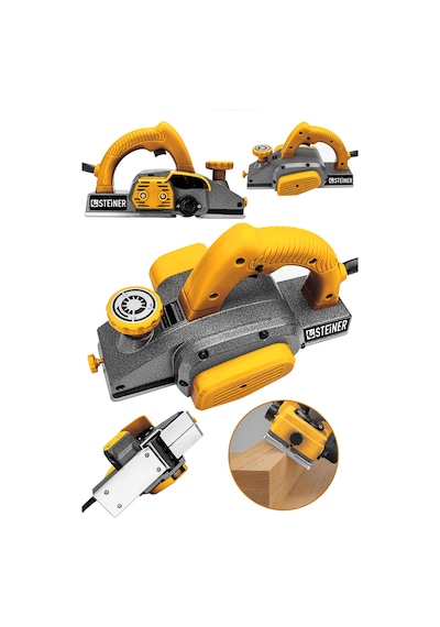 Steiner 3400 Watt Çift Bıçaklı Planya Rende Makinesi Sarı