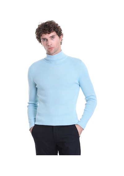 Hatemoğlu Mavi Slim Fit Fitilli Balıkçı Yaka Yünlü Triko Kazak 34232023a01 Mavi Hatemoğlu Mavi Slim Fit Fitilli Balıkçı Yaka Yünlü Triko Kazak 34232023a01 Mavi