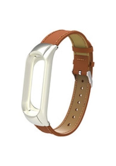 Xiaomi Mi Band 4 Krd-07 Deri Kordon - Kahverengi