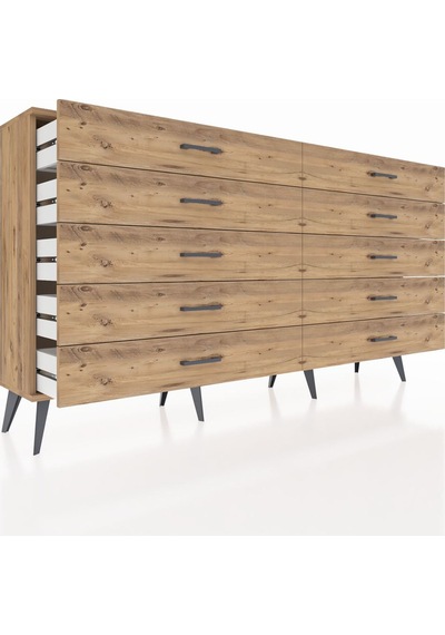 Arges Konsol 10 Çekmeceli 176x30x99 Çam-çam Çam-çam Arges Konsol 10 Çekmeceli 176x30x99 Çam-çam Çam-çam