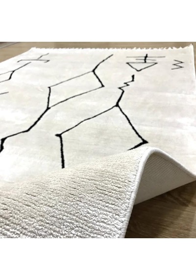 Hoom Rugs Casa 6002 Modern Salon Halısı Beyaz