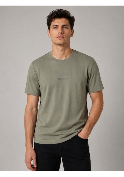 Classics Men Bordoo Basic Bisiklet Yaka Kısa Kol Erkek Tişört 7699 Yeşil