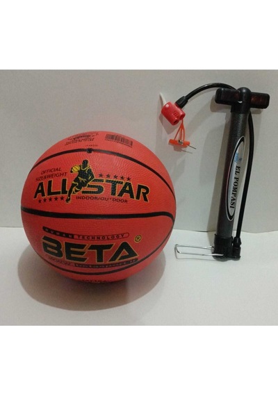Basketbol Topu Ve Kaliteli Şişirme Pompası