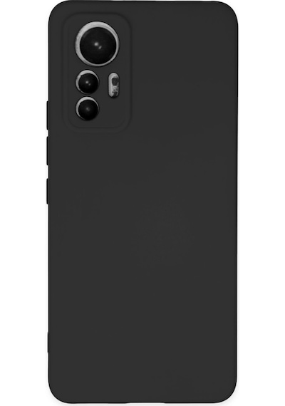 Xiaomi Mi 12 Lite Uyumlu Kılıf Nano İçi Kadife Silikon - Siyah