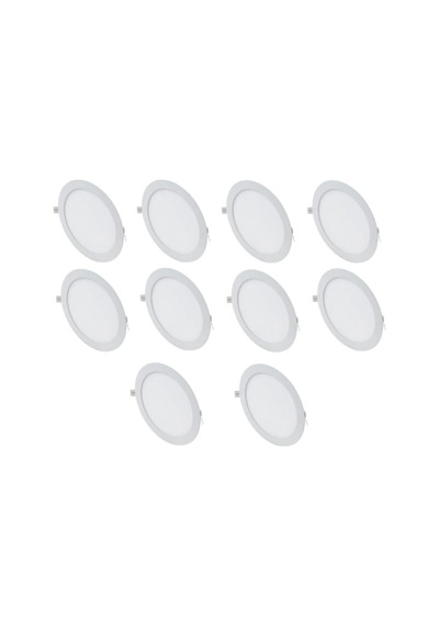 10 Adet 18 Watt Slim Led Panel Gün Işığı Çok Renkli