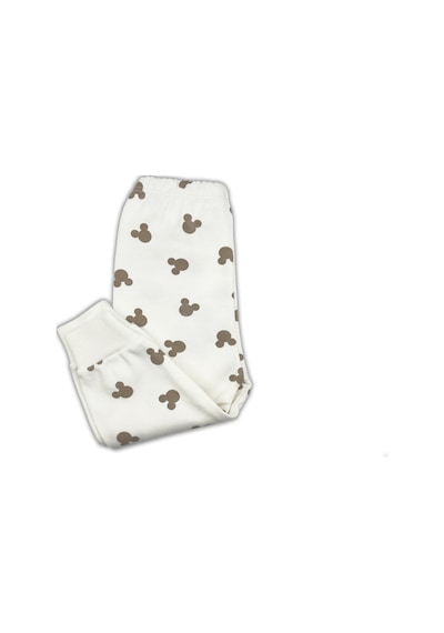 Sema Baby Mickey Mouse Bebek Pijama Takımı – Ekru 0-3 Ay