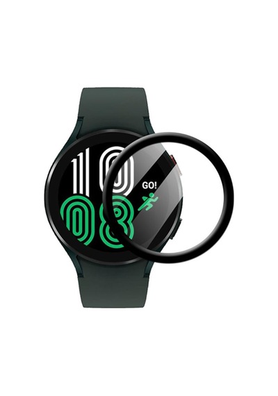 Sm Galaxy Watch 4 40Mm 3D Full Kaplama Ekran Koruyucu Pet+Pmma (523356784)-Siyah