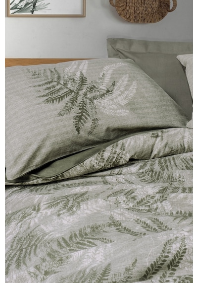 Cotton Box Dual Tek Kişilik Nevresim Takımı Frond Haki