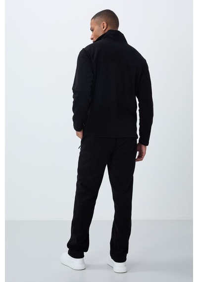 Tommy Life Siyah Dik Yaka Basic Fermuar Cepli Standart Kalıp Erkek Polar Eşofman Takımı - 85193 Siyah Tommy Life Siyah Dik Yaka Basic Fermuar Cepli Standart Kalıp Erkek Polar Eşofman Takımı - 85193 Siyah