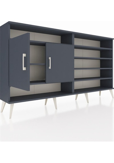 Arges Konsol 7 Raflı 2 Kapaklı 176x30x99 Antrasit-antrasit/aytaşı Antrasıt/aytası - Antrasıt Arges Konsol 7 Raflı 2 Kapaklı 176x30x99 Antrasit-antrasit/aytaşı Antrasıt/aytası - Antrasıt